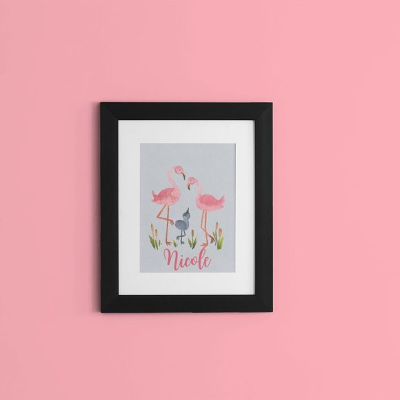 Customizable Nursery Wall Art, Personalized and Your Choice of Animal, 8x10 - Picture 7 of 16